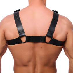 The Red Harness Harnais en cuir Bulldog Noir